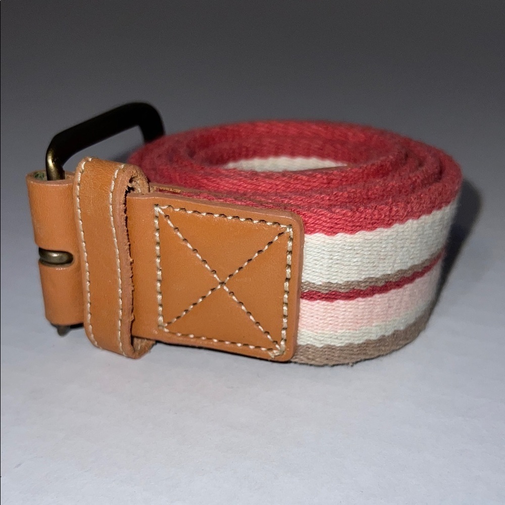 Eddie Bauer Woven Fabric Belt Size Large